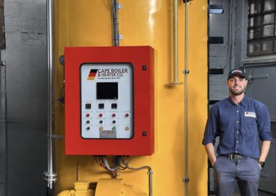 Cape Boiler 3.5 TPH STEAMATIC flash steam boiler with Autoflame micro-modulating combustion control, dual-fuel diesel and LPG burner, and UV-based O₂ trim technology